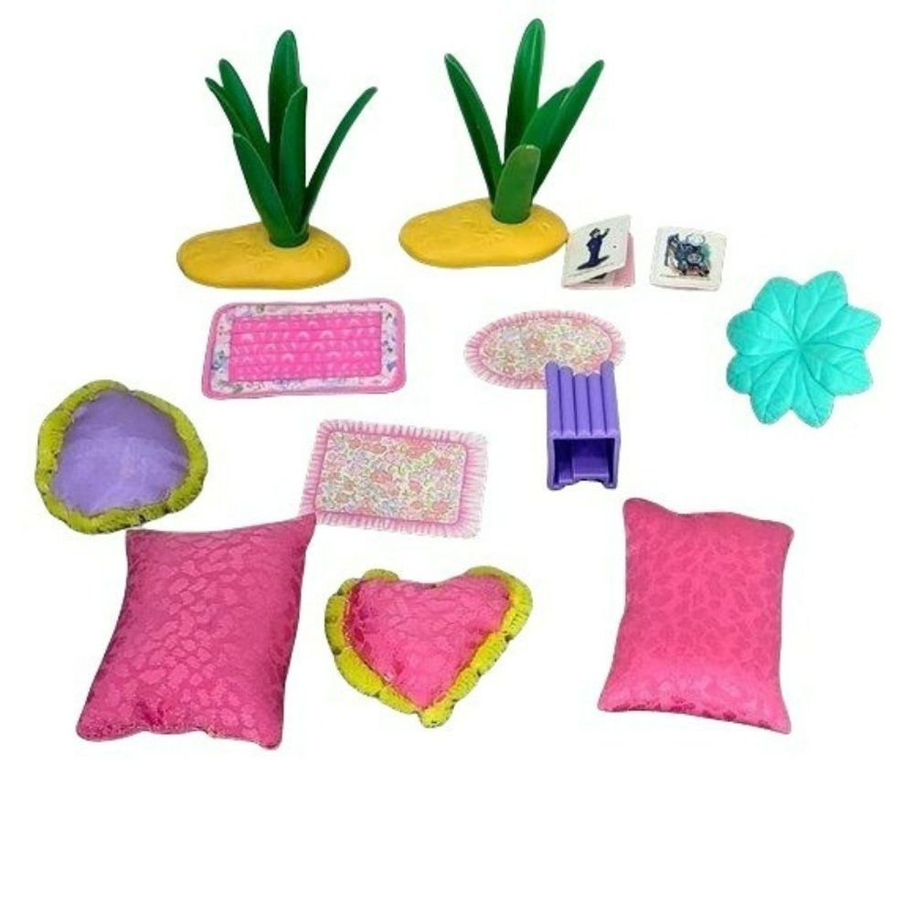 Barbie Mini pillow and Beach Towel Books flower lot